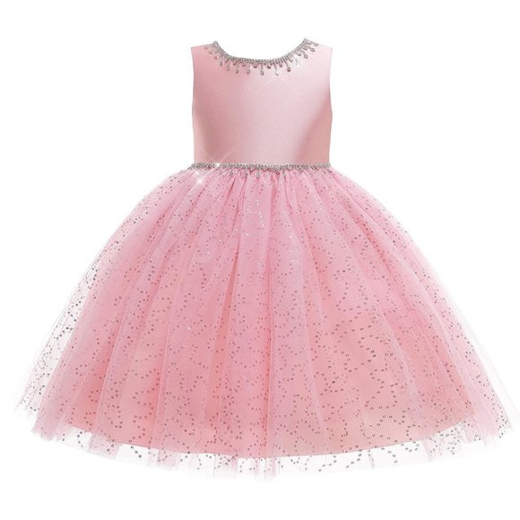 NEW Beautiful Sparkling Bling Rhinestone Sequins Christmas Or Flower Gir… - Picture 7 of 16